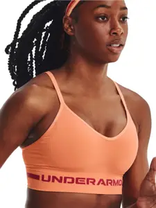 UNDER ARMOUR Seamless Low Long Lightly Padded Organic Workout Bra