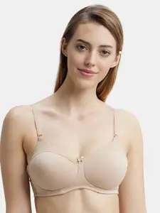 Jockey Wirefree Padded Super Combed Cotton Full Coverage Multiway T-Shirt Bra