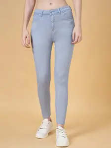 People Women Mid-Rise Clean Look Skinny Fit Jeans
