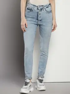 Calvin Klein Women Super Skinny Fit Mid-Rise Clean Look Heavy Fade Cotton Jeans