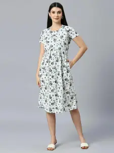 True Shape Printed A-Line Maternity Dresses