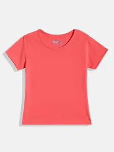 Eteenz Girls Premium Cotton Round-Neck T-shirt
