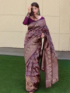 RadadiyaTRD Woven Design Zari Silk Cotton Kanjeevaram Saree