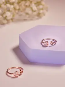 SALTY Artificial Stones Studded Regency Jewel Finger Ring