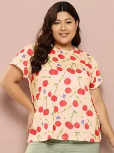 Sztori Plus Size Conversational Print Lounge T-shirt