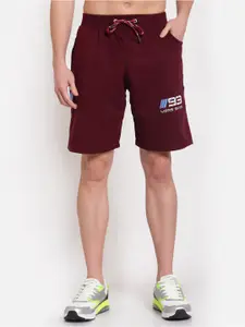 UZARUS Men Mid-Rise Cotton Sports Shorts