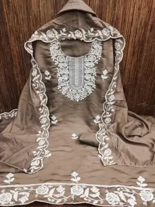 ZEEPKART Embroidered Unstitched Dress Material