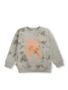 Gini and Jony Boys Abstract Printed Sweatshirt