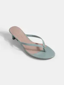 LEMON & PEPPER Open Toe Kitten Heels