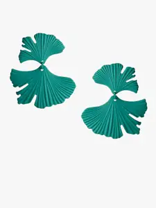 Kazo Green Contemporary Stud Earrings