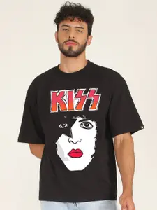 PRONK Graphic Printed Cotton Oversized T-shirt