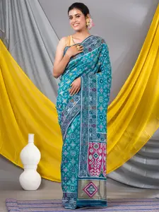 MAHALASA Ethnic Motifs Woven Design Zari Saree