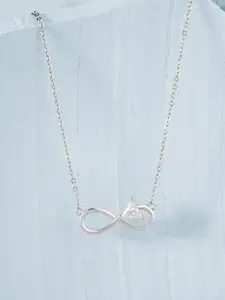 MINUTIAE Brass Silver-Plated Necklace