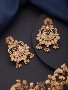 Jazz and Sizzle Gold-Plated Contemporary Studs Earrings