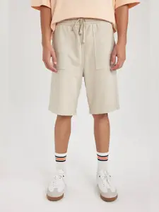DeFacto Men Mid-Rise Pure Cotton Shorts