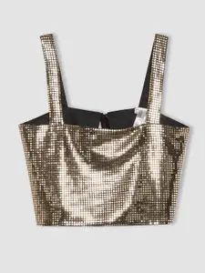 DeFacto Checked Crop Top