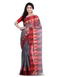 Ruuprekha Woven Design Pure Cotton Handloom Taant Saree
