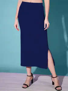Dream Beauty Fashion Side Slit Knitted Straight Midi Pencil Skirts