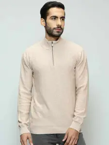 Indian Terrain Mock Collar Long Sleeves Pullover Sweater