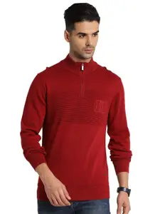 Indian Terrain Mock Collar Pullover Sweater