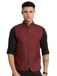 Indian Terrain Mandarin Collar Nehru Jacket