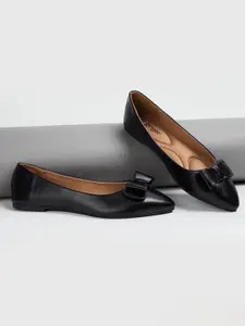 Ginger by Lifestyle Bows Detail Ballerinas Flats