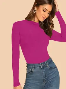Dream Beauty Fashion High Neck Fitted Top