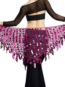 JENNA Embellished Chiffon Belly Dance Hip Scarf