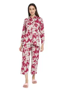 shopbloom Floral Printed Pure Cotton Shirt With Trouser