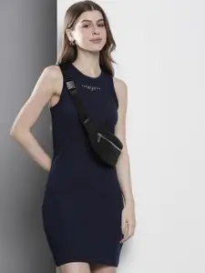 Tommy Hilfiger Brand Logo Print Bodycon Dress
