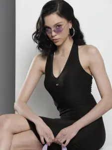 Tommy Hilfiger Halter Neck Bodycon Dress