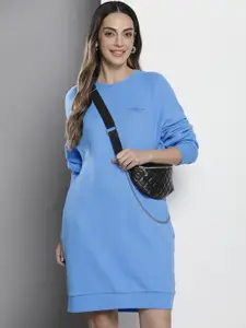 Tommy Hilfiger Solid Round-Neck Jumper Dress