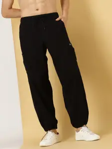 Thomas Scott Men Parachute Loose Fit Mid Rise Pure Cotton Cargo-Style Trousers