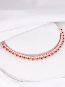 GIVA 925 Sterling Silver Rose Gold-Plated Necklace