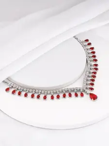 GIVA Sterling Silver Rhodium-Plated Necklace