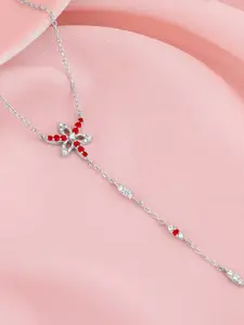 GIVA Sterling Silver Rhodium-Plated Necklace