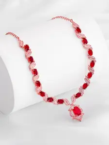 GIVA Rose Gold-Plated 925 Sterling Silver Necklace