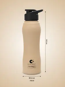 CLAY CRAFT Beige Stainless Steel Single Wall Water Bottle 750 ml