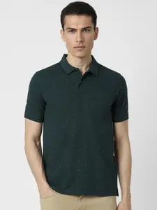 Peter England Printed Polo Collar Regular Fit T-shirt