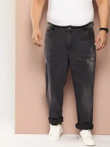 Sztori Men Plus Size Slim Fit Low Distress Light Fade Stretchable Jeans