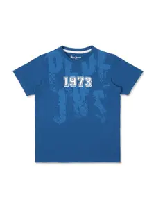 Pepe Jeans Boys Typography Printed Pure Cotton T-shirt