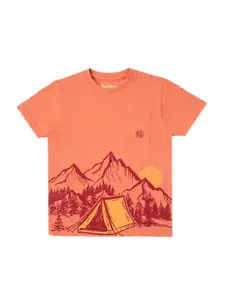 Pepe Jeans Boys Graphic Printed Pure Cotton T-shirt