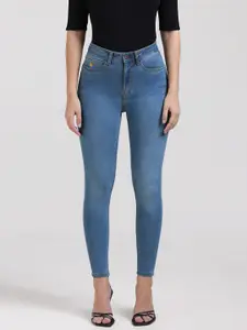 Gloria Vanderbilt Women Classic Skinny Fit High Rise Light Fade Stretchable Jeans