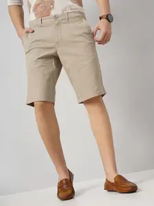 Celio Men Loose Fit Mid-Rise Cotton Chino Shorts