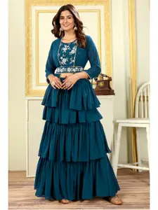 PATLANI STYLE Embroidered Ready to Wear Lehenga & Unstitched Bloue