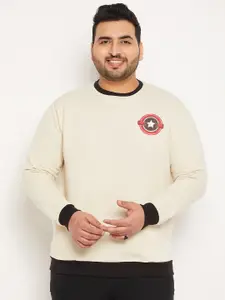 bigbanana Round Neck Pullover Insert Pocket Straight Sweatshirt