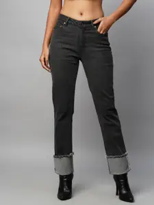 Chemistry Women Straight Fit Mid Rise Clean Look Stretchable Jeans