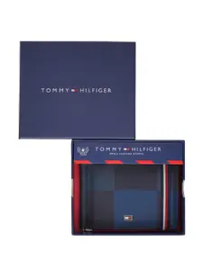 Tommy Hilfiger Checked Leather Two Fold Wallet