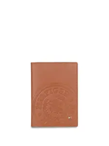Tommy Hilfiger Brand Logo Self Design RFID Leather Two Fold Wallet