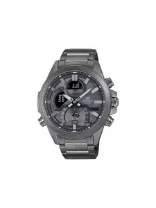 CASIO Men EDifice ECB-30DC-1BDF Gray Ana-Digi Dial Gray Resin Strap Watch ED605
